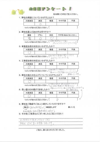奈良県北葛城郡上牧町 T様