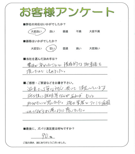 滋賀県長浜市 M様