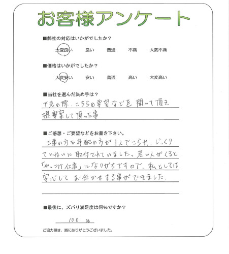 京都府京都市南区 M様
