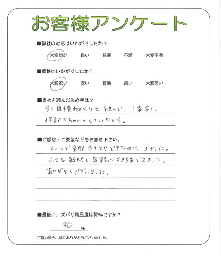 大阪府堺市北区 I様