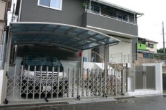 新築高台クローズ外構