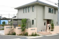 新築高台オープン外構
