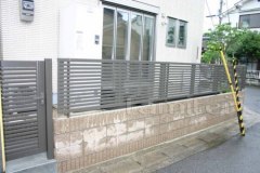 境界フェンス 化粧ブロック