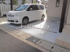 駐車場ガレージ 土間コンクリート レンガ目地 ユニソン カルタブリック