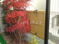 お庭リフォーム 目隠し人工竹垣 建仁寺垣