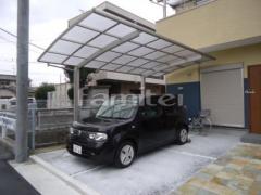 カーポート ベランダ屋根 木製調目隠しフェンス塀