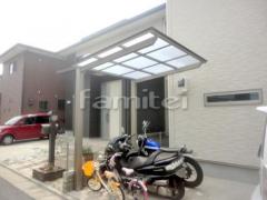 木製調自転車バイク屋根 LIXILアーキフィットプラスミニ