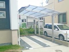 カーポート YKKAP レイナポートグラン 1台用(単棟) R型アール屋根