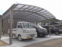 カーポート プライスポート 横2台用(ワイド ツイン) R型アール屋根
