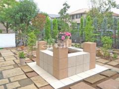 花壇 シンボルツリー タイルデッキ