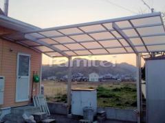 カーポート プライスポート 1台用(単棟) R型アール屋根