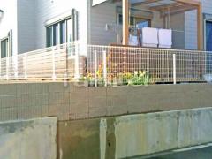 木製調目隠しフェンス塀 ナチュラルウッド