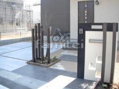 新築シンプルモダン オープン外構
