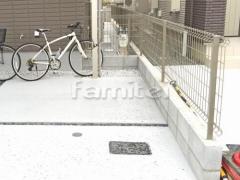 境界フェンス塀 LIXILリクシル ハイグリッドフェンスUF8型 TOEXトエックス コンクリートブロック