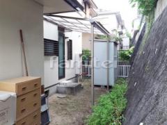 雨除け屋根 三協メニーウェルテラス1階