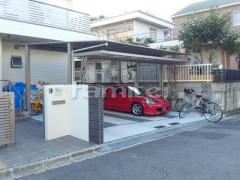 カーポート 三協マイリッシュOK奥行勾配横2台 自転車バイク屋根 前下がり逆勾配