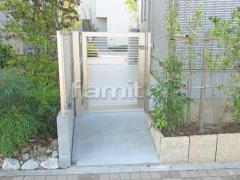 勝手口門扉 通路