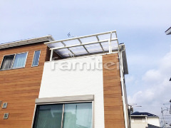 ベランダ屋根 LIXILスピーネ2階
