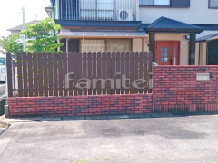 目隠しフェンス塀 アプローチ 立水栓 ウッドデッキ塗り替え