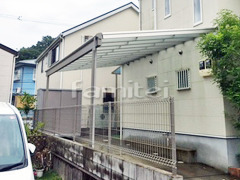 雨除け屋根 YKKAP ヴェクターテラス屋根(ベクター) 1階用 F型フラット屋根