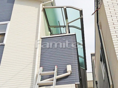 ベランダ屋根 レギュラーテラス2階 カーポート YKKレイナポート横3台