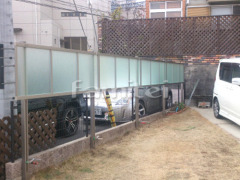 目隠しフェンス塀 LIXILライシスP型 すりガラス調