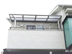 ベランダ屋根 LIXILスピーネ2階 日除け