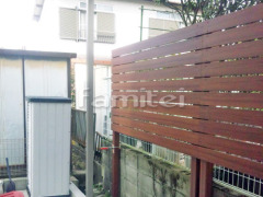 木製調目隠しフェンス塀 ナチュラルウッド