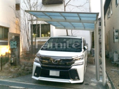 木製調カーポート YKKエフルージュ1台