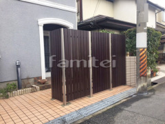 木製調目隠しフェンス塀 モダンウッド