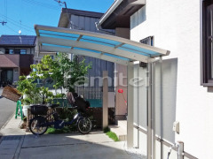 自転車バイク屋根 YKKレイナポート ベランダ屋根 レギュラーテラス2階