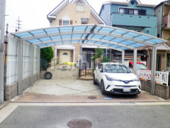 カーポート YKKレイナポート横3台 雨除け屋根 ヴェクター1階