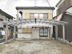カーポート YKKレイナポート横3台 水平式物干し