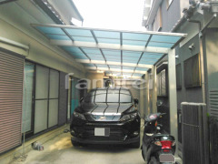 カーポート YKKエフルージュ縦2台