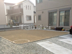 お庭 真砂土敷き