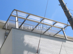 ベランダ屋根 レギュラーテラス屋根 2階用 R型アール屋根 物干し