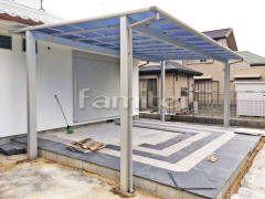 雨除け屋根 YKK独立式エフルージュ大型テラス1階