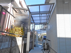 洗濯干し屋根 LIXIL独立式フーゴF 人工芝