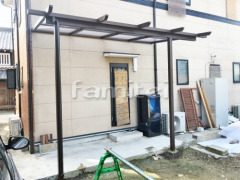 フル木製調テラス屋根 YKKサザンテラス パーゴラタイプ1階