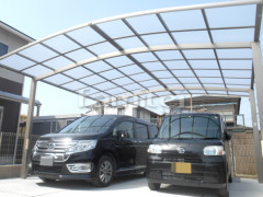 カーポート LIXILリクシル ネスカR 横2台用(ワイド ツイン) R型アール屋根
