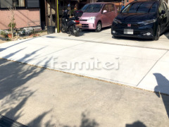 駐車場ガレージ床 土間コンクリート延長