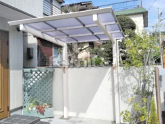 フル木製調自転車バイク屋根 TAKASHOアートポート