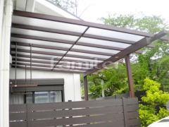 フル木製調テラス屋根 YKKサザンテラス パーゴラタイプ 1階