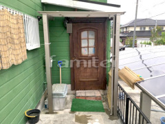 玄関雨除け屋根 LIXIL独立式フーゴFテラス1階