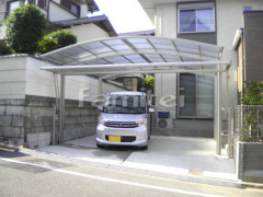 カーポート 手動跳ね上げ式門扉