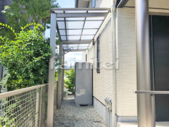 洗濯干し屋根 LIXIL独立式フーゴF1階 イナバ物置シンプリー