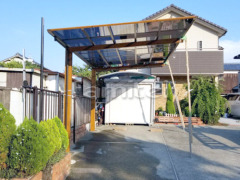 フル木製調カーポート TAKASHOアートポート1台