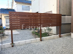 木製調目隠しフェンス塀 ナチュラルウッド プランパーツ アルミ平板 木目調ウォール