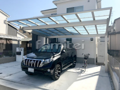 カーポート YKKエフルージュEX横2台 ヨド物置 エスモ