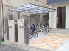 新築シンプル オープン外構